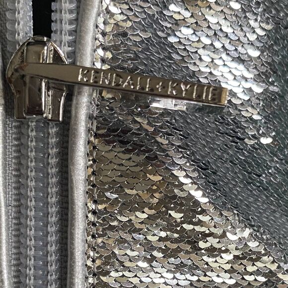 Disco Sequin Boots Kendall + Kylie Silver Size 6 Glam - Picture 12 of 14